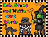 Halloween Dab, Stamp, and Write CVC Words