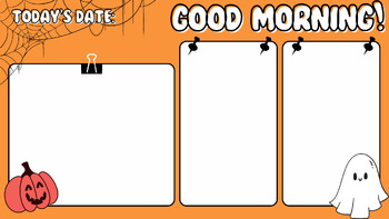 Preview of Halloween Daily & Morning Slides