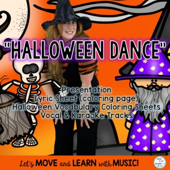 Preview of Halloween Dance & Song “Halloween Dance”: Teaching & Coloring Pages, Mp3 Tracks