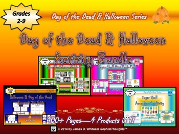 Preview of Halloween Day of the Dead Activity Bundle