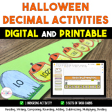 Halloween Decimal Activities Bundle {Digital and Printable}