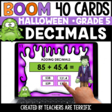 Halloween Decimals Grade 5 Boom Cards - Digital