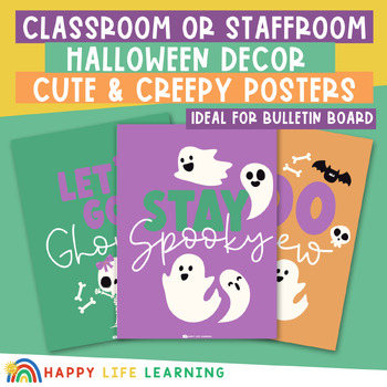 Preview of Halloween Decor BUNDLE | Posters, flags, tags & cards | No Prep PDF