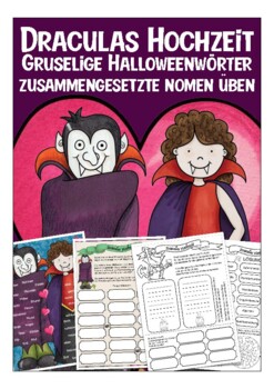 Preview of Halloween Deutsch Draculas Hochzeit (Nomen üben)