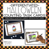 Halloween Differentiated Counting Task Cards - Printable &