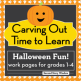 Halloween Math and ELA Differentiated Work Pages for Grades 1-3