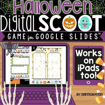 Preview of Halloween Digital Activities Scoot Game for Google Slides