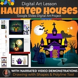 Halloween Digital Art, Haunted House Digital Project Middl