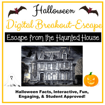 Preview of Halloween Digital Breakout Escape Room Digital Distance Learning