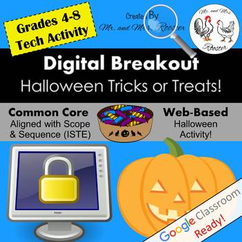 Preview of Halloween Digital Breakout Tricks or Treats! | Halloween Escape Room