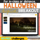 Halloween Digital Breakout for Middle School ELA