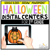 Halloween Digital Centers for 1st Grade Digital Distance Learning