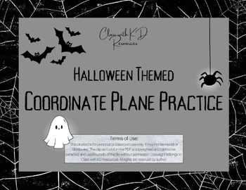 Preview of Halloween Digital Coordinate Plane Practice