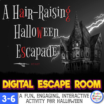 Preview of Halloween Digital Escape Room Engaging Interactive Team-Building Activities