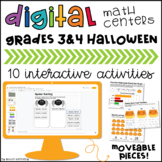 Digital Halloween Math Activities Google Slides™