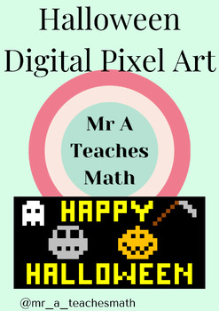 Preview of Halloween Digital Pixel Art Activity for any Topic (Math, English, Science, etc)