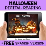 Halloween Reading Comprehension for Google Classroom - Dis