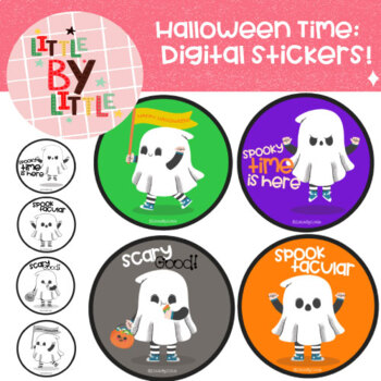 Preview of Halloween Digital Stickers