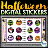 Halloween Digital Stickers for Google Slides and SeeSaw | 