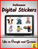 Halloween Digital Stickers for Google and Seesaw - Distanc