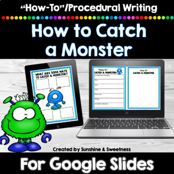 Preview of Halloween Digital Writing Activity | How to Catch a Monster for Google Slides