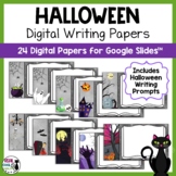 Halloween Digital Writing Paper with Bonus Writing Prompts