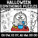 Halloween Diphthongs Phonics Puzzles