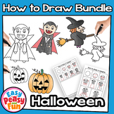 Halloween Directed Drawing Bundle | Step by Step How to Dr