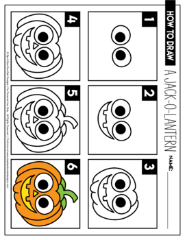 Halloween Directed Drawing / Learn To Draw Activity Sheets