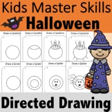 Halloween Directed Drawing Occupational Therapy for In-Per