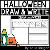 Halloween Directed Drawing Pages for Kindergarten - Draw a