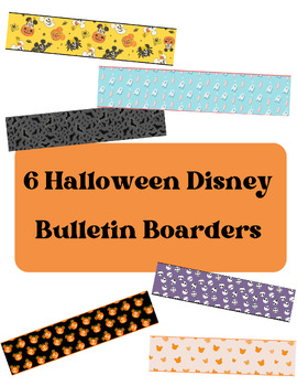 Preview of Halloween Disney Themed Bulletin Boarder Trims