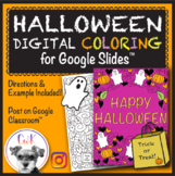 Halloween Distance Learning Digital Coloring Pages for Goo