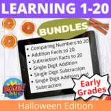 Halloween Distance Learning Numbers 1 to 20 Boom Cards BUNDLE