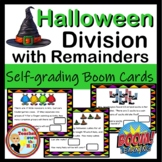 Halloween Division w/ Remainders Boom Cards Halloween Them