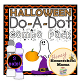 Halloween Do-A-Dot Combo Pack - Shapes, Alphabet Practice,
