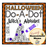 Halloween Do-A-Dot Witch's Alphabet Activity