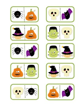 Halloween Dominoes by NjG | Teachers Pay Teachers