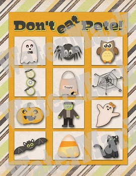 Preview of Halloween Don't Eat Pete - Party Game Printable