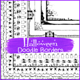 Halloween Doodle Borders - Halloween Borders  {The Teacher Stop}