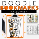 Halloween Doodle Coloring Bookmarks | Early Finishers Activity