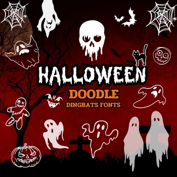 Preview of Halloween Doodle Fonts