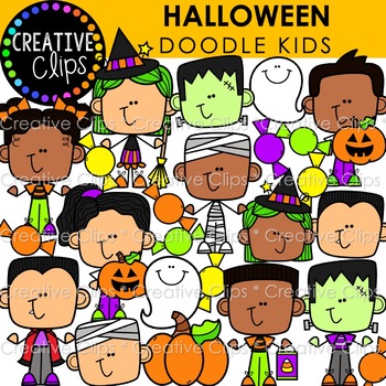 kids halloween clip art