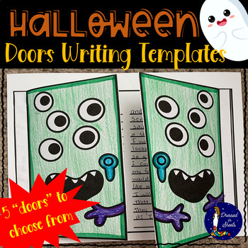 Preview of Halloween Doors Writing Templates