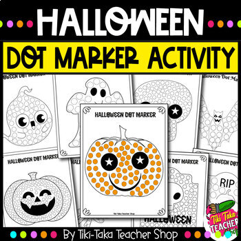 Halloween Dot Markers age 8-12: Spooky Themed Halloween paint daubers  activity book with markers for toddlers, halloween paint daubers coloring  book,  Dots by Jhack Habs