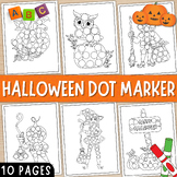 Halloween Dot Marker | Printable Halloween Do a Dot Colori