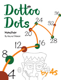 Halloween Dot to Dot page, Monster, Count by 4s