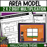 Halloween Double Digit Area Model Multiplication Google Sl