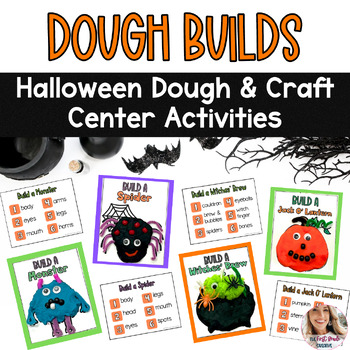Preview of Halloween Dough Build Center Activities