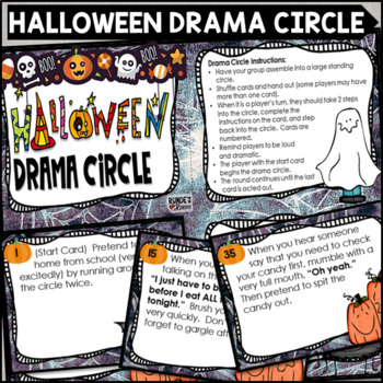 Preview of Halloween Drama Circle Activity